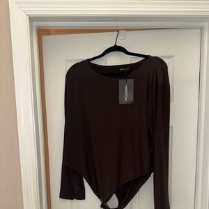 Second Skin Long Sleeve Crew Neck Bodysuit NWT..
